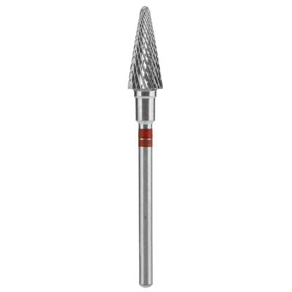 CARBIDE NAIL DRILL BIT FOR LEFT-HANDED USERS, "CONE" RED EXPERT, HEAD DIAMETER 6/14MM (FT73R060/14) (#205) -STALEKS™