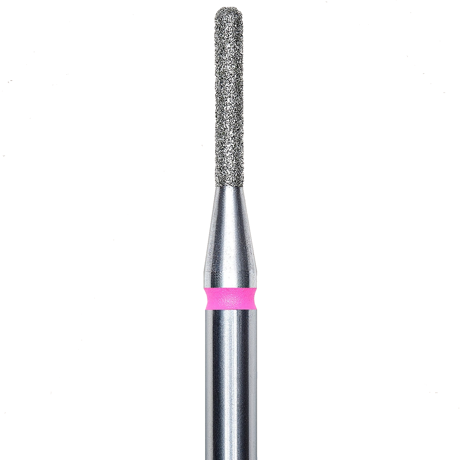 DIAMOND NAIL DRILL BIT, ROUNDED "CYLINDER", RED, HEAD DIAMETER 1.4/8MM (FA30R014/8) - STALEKS™