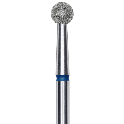 DIAMOND NAIL DRILL BIT, "BALL", BLUE, HEAD DIAMETER 4MM (FA01B040) - STALEKS™