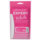 STALEKS PRO EXPERT 42 WHITE DISPOSABLE FILES FOR CRESCENT SHAPE NAIL FILE DFE-42 WHITE(50 PC)- STALEKS™