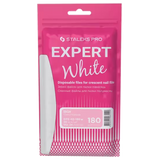 STALEKS PRO EXPERT 42 WHITE DISPOSABLE FILES FOR CRESCENT SHAPE NAIL FILE DFE-42 WHITE(50 PC)- STALEKS™