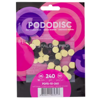 STALEKS PRO XS PODODISC DISPOSABLE FILES SOFT BASE FOR PEDICURE DISC 10MM (50 PCS) PDFS-10- STALEKS™