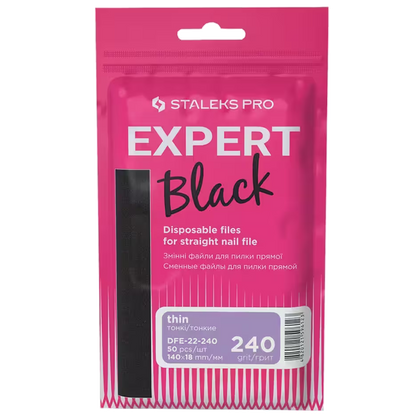 STALEKS PRO EXPERT DISPOSABLE FILE PADS FOR A STRAIGHT NAIL FILE 22 SET 50 PCS DFE-22- STALEKS™