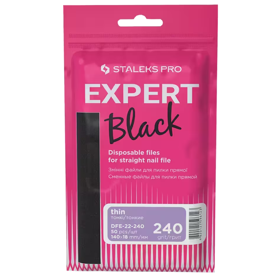 STALEKS PRO EXPERT DISPOSABLE FILE PADS FOR A STRAIGHT NAIL FILE 22 SET 50 PCS DFE-22- STALEKS™