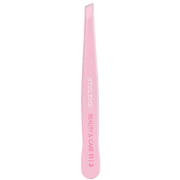 STALEKS BEAUTY & CARE 11 TYPE 3 EYEBROW TWEEZERS WIDE SLANT PINK TBC-11/3 - STALEKS™