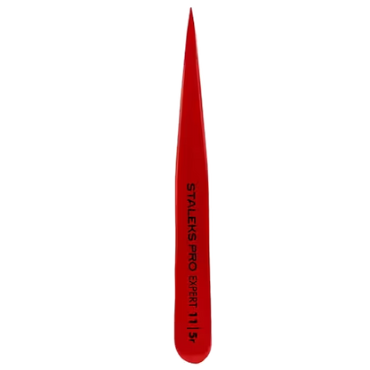 STALEKS PRO EXPERT 11 TYPE 5R EYEBROW TWEEZERS (POINT) RED TE-11/5R - STALEKS™