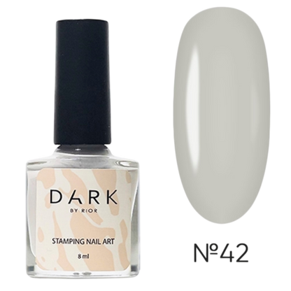 DARK STAMPING POLISH LIGHT GRAY #42, 8ml