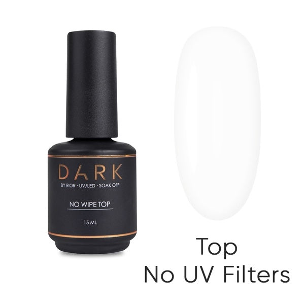 Dark no wipe top, UV filters, 15ml and 30ml