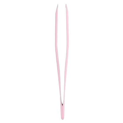 STALEKS BEAUTY & CARE 11 TYPE 3 EYEBROW TWEEZERS WIDE SLANT PINK TBC-11/3 - STALEKS™