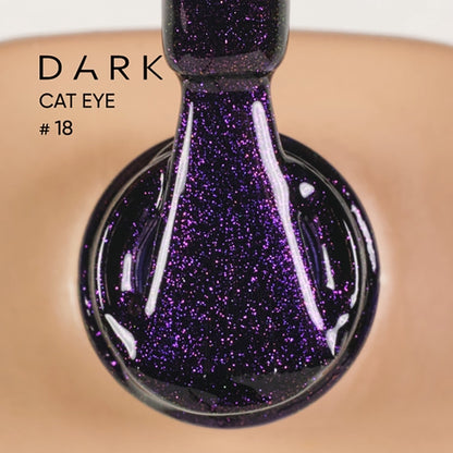 DARK GEL POLISH CAT EYE #18, 6ml