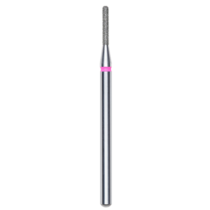 DIAMOND NAIL DRILL BIT, ROUNDED "CYLINDER", RED, HEAD DIAMETER 1.4/8MM (FA30R014/8) - STALEKS™