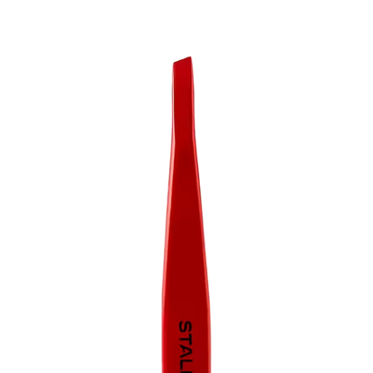 STALEKS PRO EXPERT 11/4R EYEBROW TWEEZERS (SLANT, RED COLOR) TE-11/4R - STALEKS™