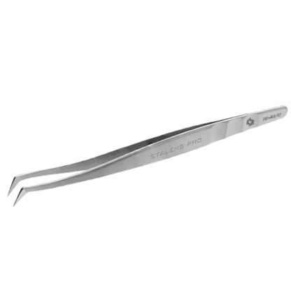 STALEKS PRO EXPERT 40/12 PROFESSIONAL EYELASH TWEEZERS (CURVED, 65°) TE-40/12 - STALEKS™