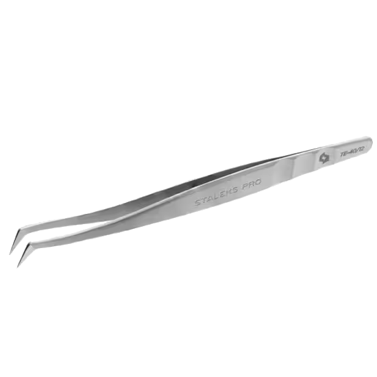 STALEKS PRO EXPERT 40/12 PROFESSIONAL EYELASH TWEEZERS (CURVED, 65°) TE-40/12 - STALEKS™