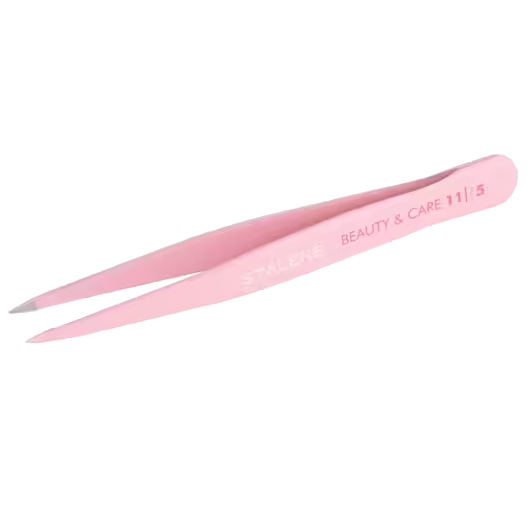 STALEKS BEAUTY & CARE 11 TYPE 5 EYEBROW TWEEZERS WIDE STRAIGHT PINK TBC-11/5 - STALEKS™