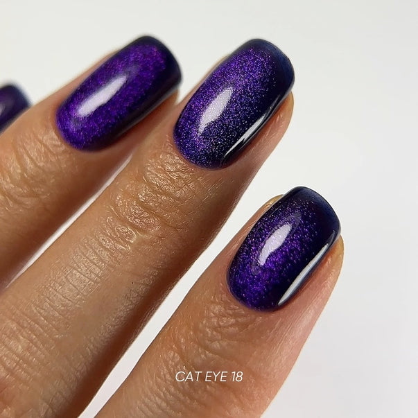 DARK GEL POLISH CAT EYE #18, 6ml