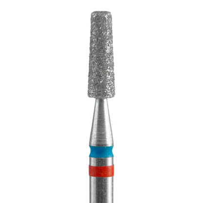 DIAMOND NAIL DRILL BIT, "DUO CONE", RED-BLUE, HEAD DIAMETER 2,5/8MM (FA70RB025/8) - STALEKS™