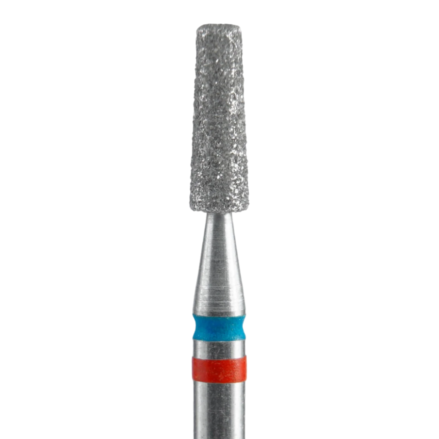 DIAMOND NAIL DRILL BIT, "DUO CONE", RED-BLUE, HEAD DIAMETER 2,5/8MM (FA70RB025/8) - STALEKS™