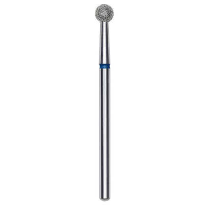 DIAMOND NAIL DRILL BIT, "BALL", BLUE, HEAD DIAMETER 4MM (FA01B040) - STALEKS™