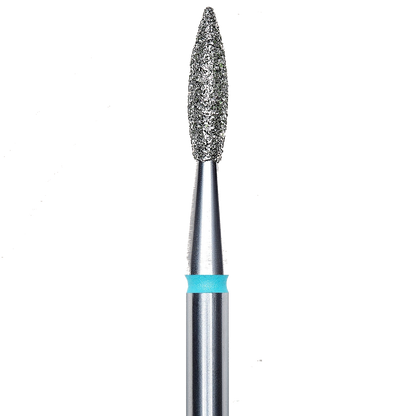 DIAMOND NAIL DRILL BIT, "FLAME", BLUE, HEAD DIAMETER 2.1/8MM (FA11B021/8) - STALEKS™