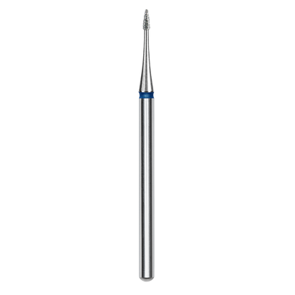 Diamond Nail Drill Bit, "Flame" Mini, Blue, EXPERT Head Diameter 1/3 mm (FA12B010/3) - STALEKS