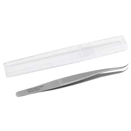 STALEKS PRO EXPERT 41 TYPE 3 EYELASH TWEEZERS CURVED TE-41/3 - STALEKS™