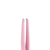 STALEKS BEAUTY & CARE 11 TYPE 3 EYEBROW TWEEZERS WIDE SLANT PINK TBC-11/3 - STALEKS™