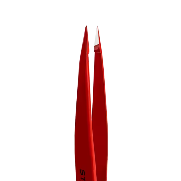 STALEKS PRO EXPERT 11 TYPE 5R EYEBROW TWEEZERS (POINT) RED TE-11/5R - STALEKS™