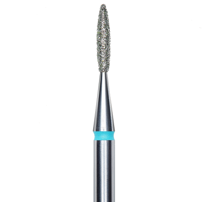 DIAMOND NAIL DRILL BIT, "FLAME", BLUE, HEAD DIAMETER 1.6/8MM (FA10B016/8) - STALEKS™