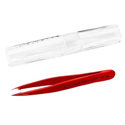 STALEKS PRO EXPERT 11 TYPE 5R EYEBROW TWEEZERS (POINT) RED TE-11/5R - STALEKS™