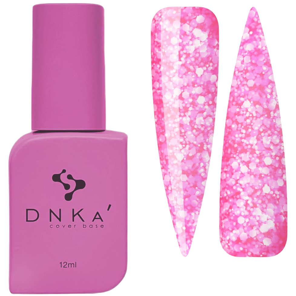 COVER BASE #0065 KISS PINK WITH FLAKES 12 ml - DNKa™