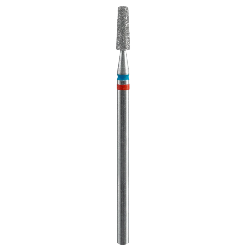 DIAMOND NAIL DRILL BIT, "DUO CONE", RED-BLUE, HEAD DIAMETER 2,5/8MM (FA70RB025/8) - STALEKS™