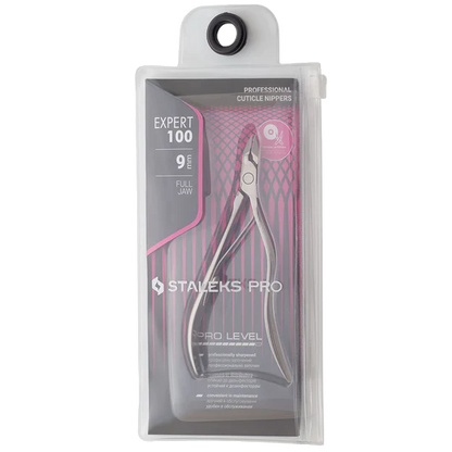 STALEKS PRO EXPERT 100 PROFESSIONAL CUTICLE NIPPERS 9 MM NE-100-9 - STALEKS™