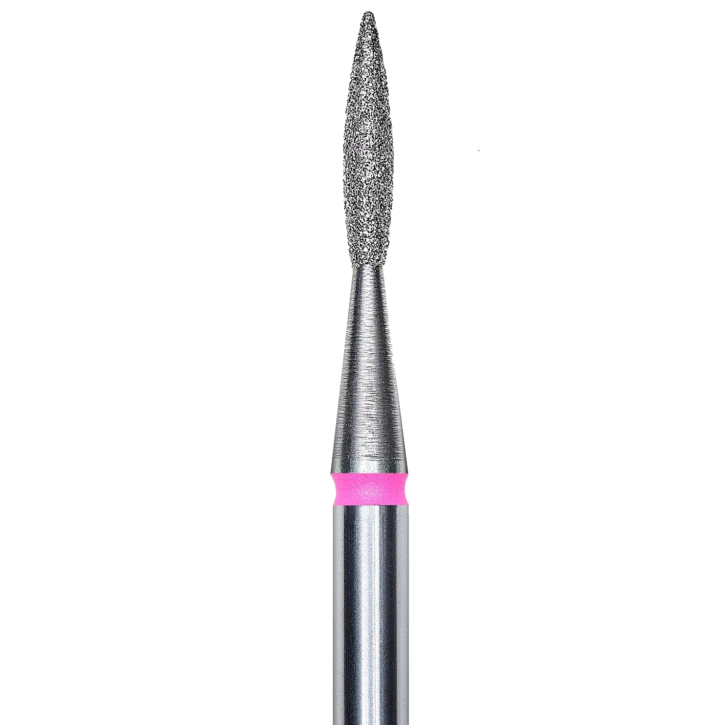 DIAMOND NAIL DRILL BIT, "FLAME", RED, HEAD DIAMETER 1.6/8MM (FA11R016/8) - STALEKS™