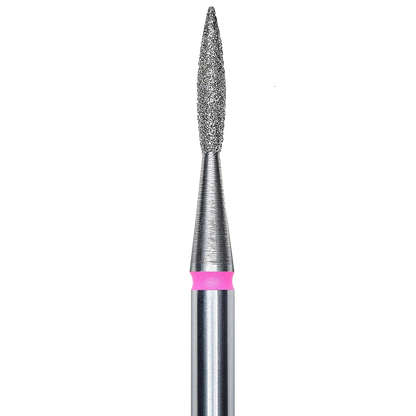 DIAMOND NAIL DRILL BIT, "FLAME", RED, HEAD DIAMETER 1.6/8MM (FA11R016/8) - STALEKS™