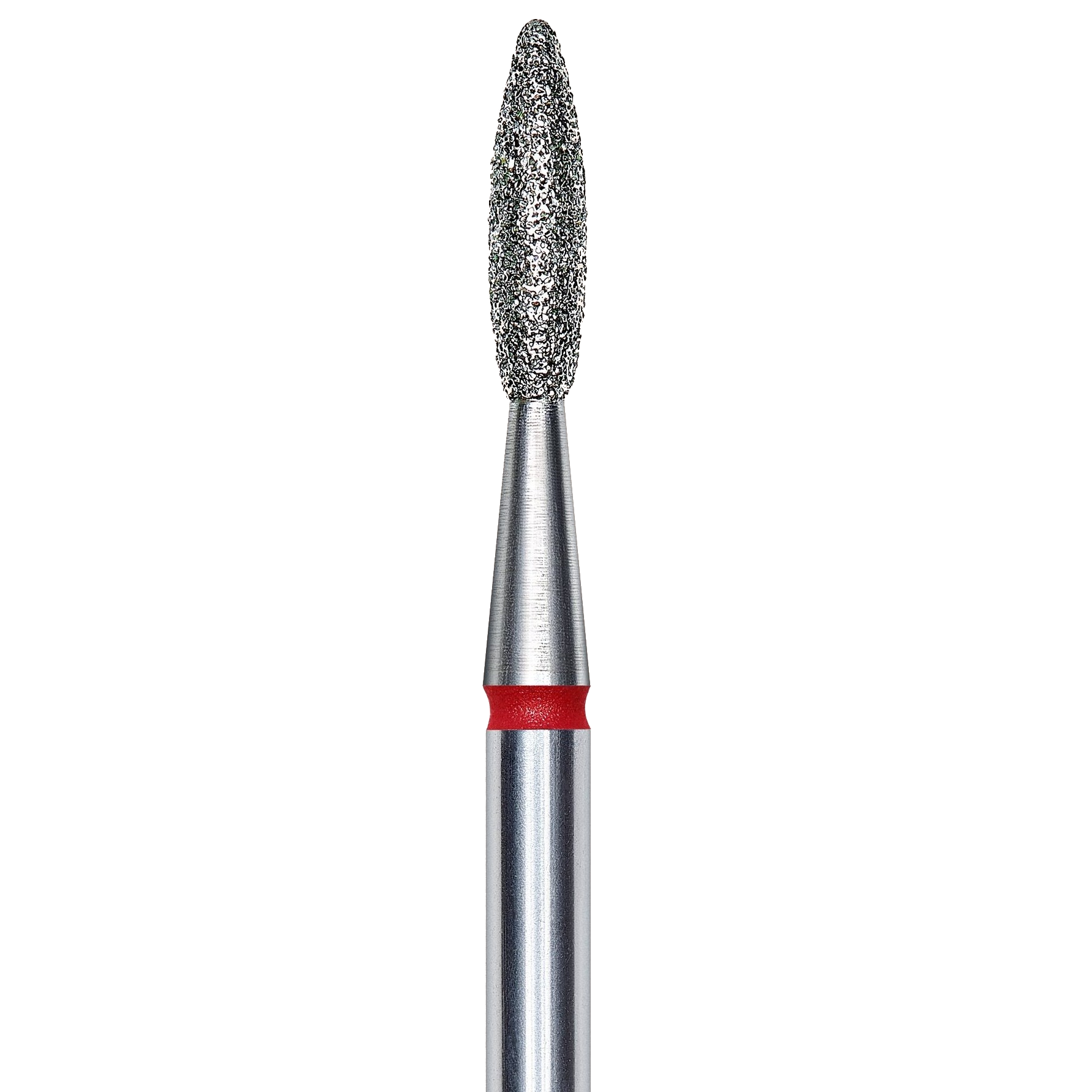 DIAMOND NAIL DRILL BIT, "FLAME", RED, HEAD DIAMETER 2.1/8MM (FA10R021/8) - STALEKS™