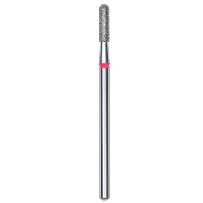 DIAMOND NAIL DRILL BIT, ROUNDED "CYLINDER", RED, HEAD DIAMETER 2.3/8MM (FA30R023/8) - STALEKS™