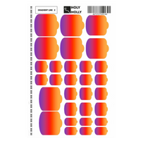 PEDICURE FILM GRADIENT LINE #2- HOLY MOLLY