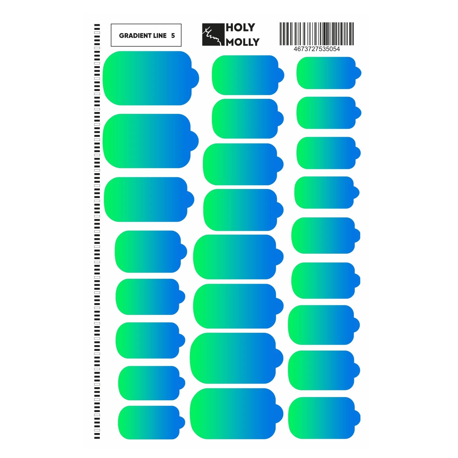 MANICURE FILM GRADIENT LINE #5- HOLY MOLLY