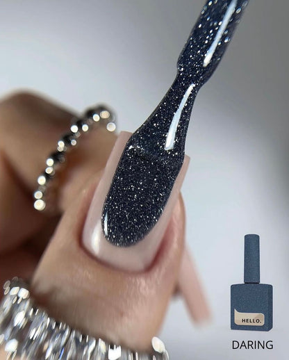 REFLECTIVE GEL POLISH, DARING, 15 ML -HELLO™