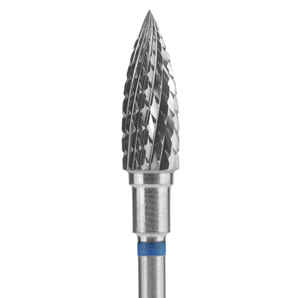 CARBIDE NAIL DRILL BIT, "FLAME", BLUE, HEAD DIAMETER 5/13,5MM (FT10B050/13.5) (#210) -STALEKS™