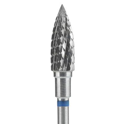 CARBIDE NAIL DRILL BIT, "FLAME", BLUE, HEAD DIAMETER 5/13,5MM (FT10B050/13.5) (#210) -STALEKS™