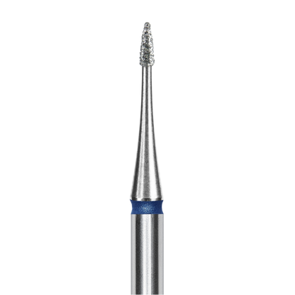 Diamond Nail Drill Bit, "Flame" Mini, Blue, EXPERT Head Diameter 1/3 mm (FA12B010/3) - STALEKS