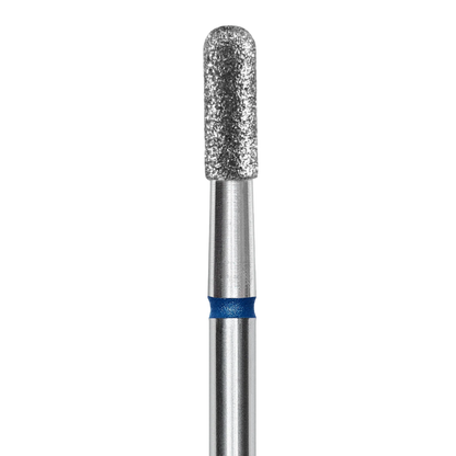 DIAMOND NAIL DRILL BIT, "CYLINDER", BLUE, HEAD DIAMETER 2.5 MM/WORKING PART 6.5 MM (FA30B023/6.5) - STALEKS™