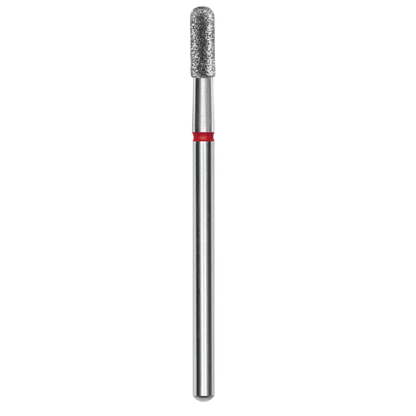 DIAMOND NAIL DRILL BIT, "CYLINDER", RED, HEAD DIAMETER 2.3/6.5MM (FA30R023/6.5) - STALEKS™