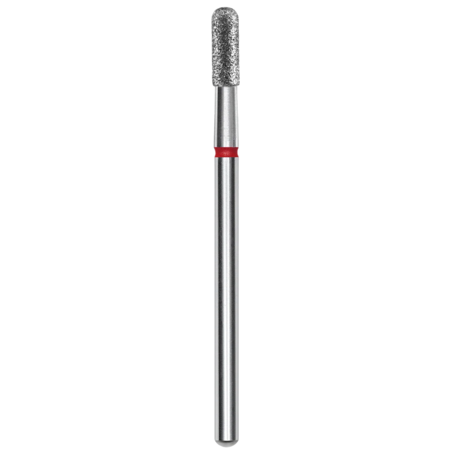 DIAMOND NAIL DRILL BIT, "CYLINDER", RED, HEAD DIAMETER 2.3/6.5MM (FA30R023/6.5) - STALEKS™