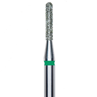 DIAMOND NAIL DRILL BIT, ROUNDED "CYLINDER", GREEN, HEAD DIAMETER 1.4/8MM (FA30G014/8) - STALEKS™