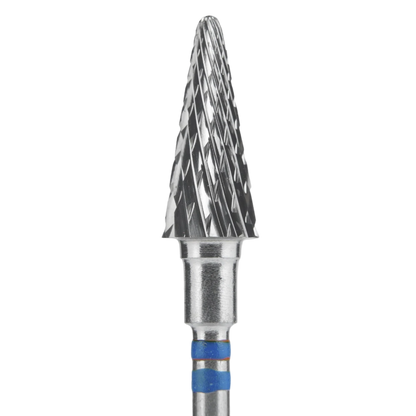 CARBIDE NAIL DRILL BIT FOR LEFT-HANDED USERS, "CONE" BLUE EXPERT, HEAD DIAMETER 6/ 14MM (FT73B060/14) (#206)-STALEKS™