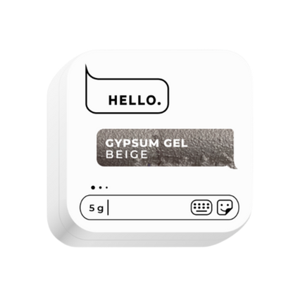 GYPSUM GEL BEIGE, 5 G  -HELLO