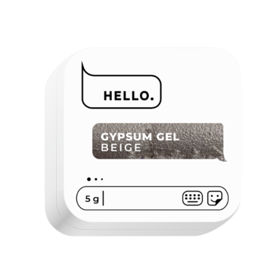 GYPSUM GEL BEIGE, 5 G  -HELLO